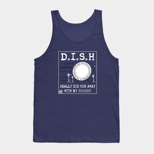 DISH ran away with SPOONS (asphalt) Tank Top by spooniespecies